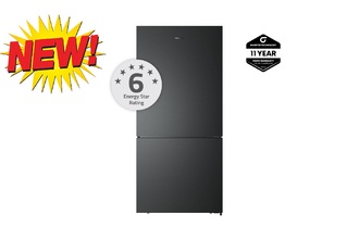 Hisense 483LT BOTTOM MOUNT FRIDGE (Black Steel)