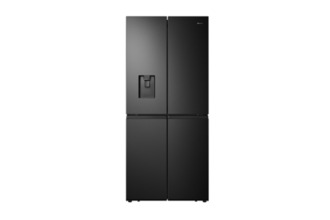 Hisense 454LT QUAD DOOR FRIDGE (Black Steel)