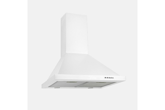 Robinhood 600mm Wall Mounted Pyramid Canopy Rangehood (White)