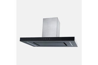 Robinhood 900mm Island Canopy Rangehood (Black Glass)