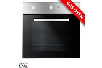 EMILIA 60 X 60CM 4 Function FAN ASSISTED BUILT IN GAS OVEN 69L (Stainless Steel)