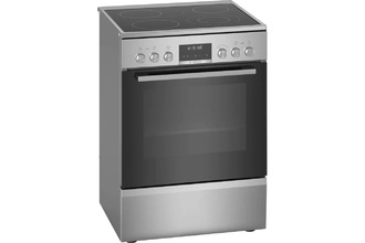 BOSCH 600mm 8 Function Ceramic Hotplate FREESTANDING COOKER 63L (Series 6) (Stainless Steel)