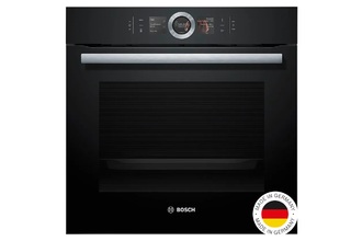 BOSCH 60 X 60CM 15 Function BUILT IN PYRO OVEN With Added Steam 71L (Series 8) (Black)
