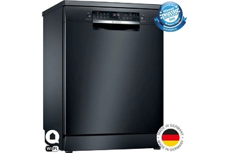 BOSCH 60cm 15 Place Setting Freestanding Dishwasher (Series 6) (Black)