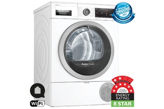 BOSCH 9KG Auto Clean Heat Pump Dryer (Series 8)