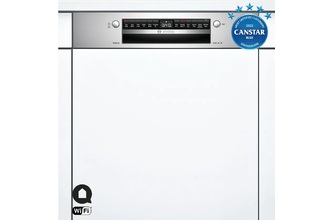 BOSCH 60cm 14 Place Setting Semi-Integrated Dishwasher (Series 4) (Stainless Steel)