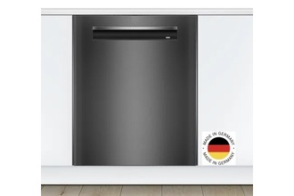 Bosch 60cm 15 Place Setting Built-Under Dishwasher (Series 6) (Black Steel)