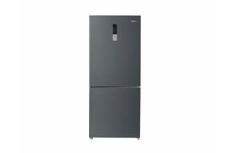 CHiQ 396LT BOTTOM MOUNT FRIDGE (Black Steel)