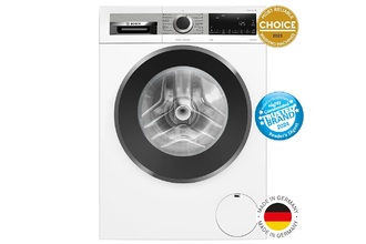 Bosch 9kg Front Load Washer (Series 8) (White)