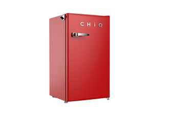 CHiQ 90L Retro Style Bar Fridge (Red)