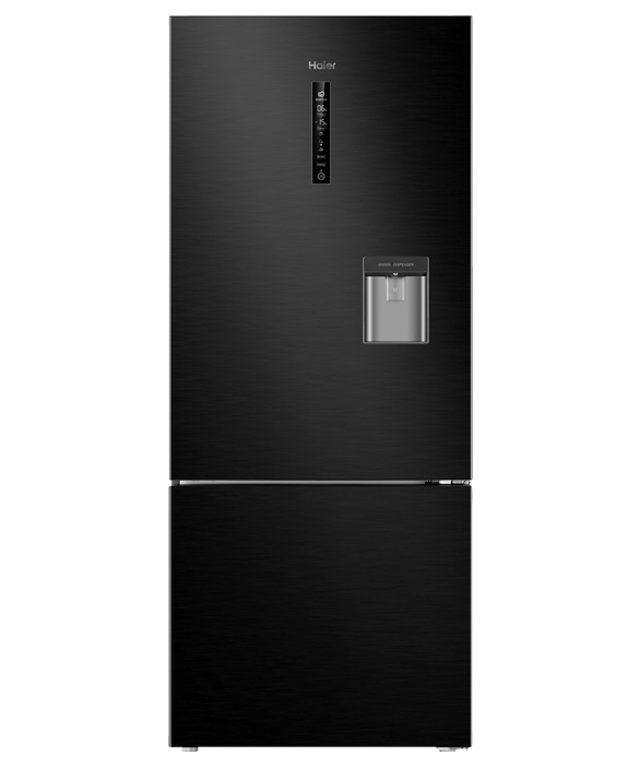 Haier 450LT BOTTOM MOUNT FRIDGE WITH WATER (Black) Ballarat Appliances
