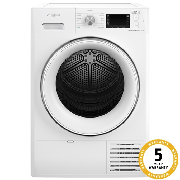 Whirlpool 9kg 6th SENSE Heat Pump Dryer With Steam Refresh Ballarat