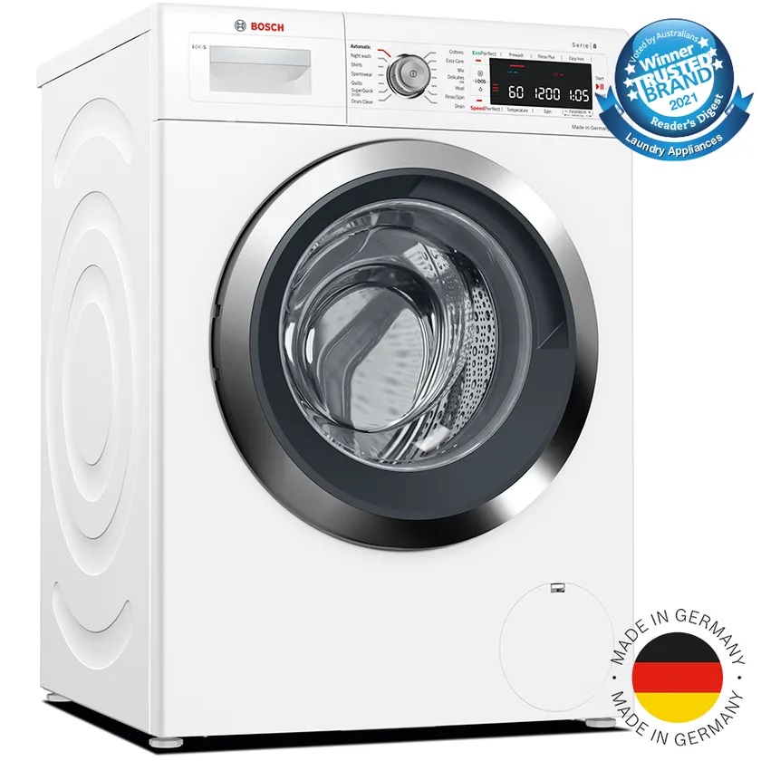 BOSCH 9kg Front Load Washing Machine with iDos (Series 8) Ballarat