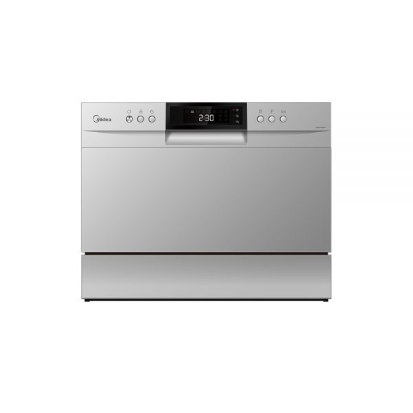 Midea 6 Place Setting Benchtop Dishwasher (Stainless Steel) Ballarat Appliances