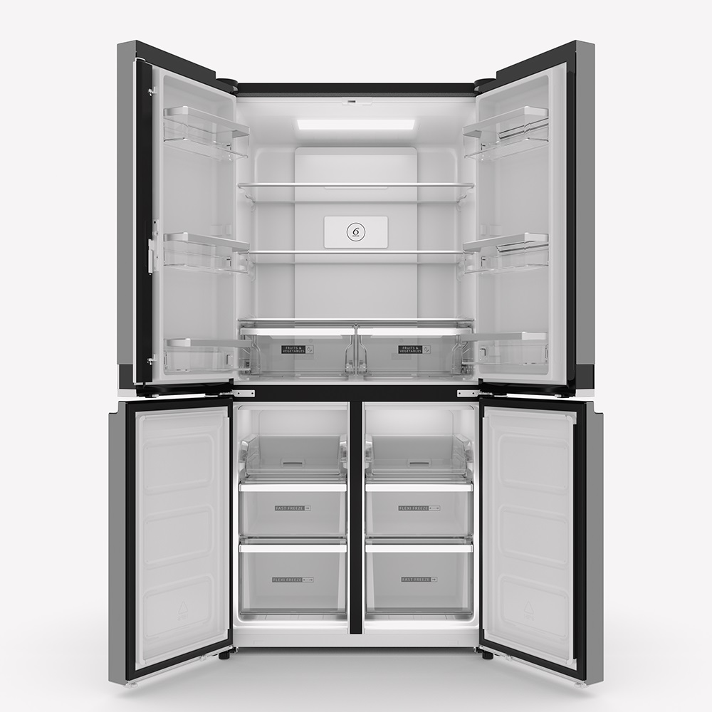 Whirlpool 595LT QUAD DOOR FRIDGE (Black) Ballarat Appliances