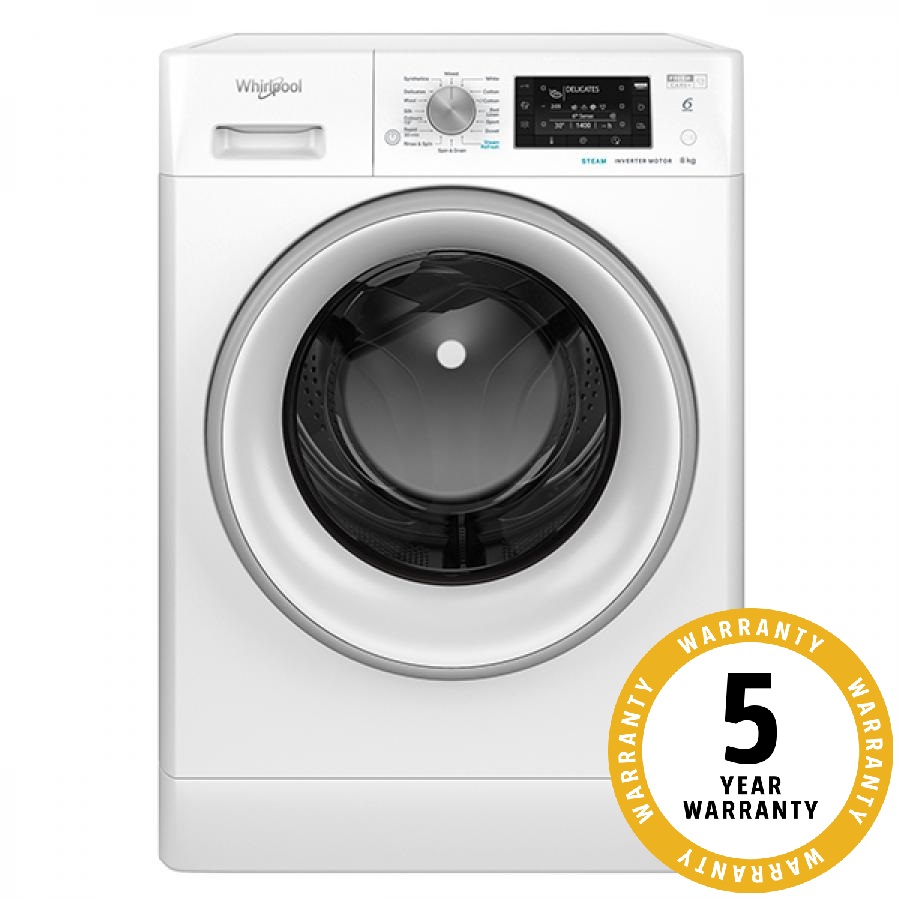 Whirlpool 8 6kg 1400rpm front load washer dryer fwdg86148w at anna